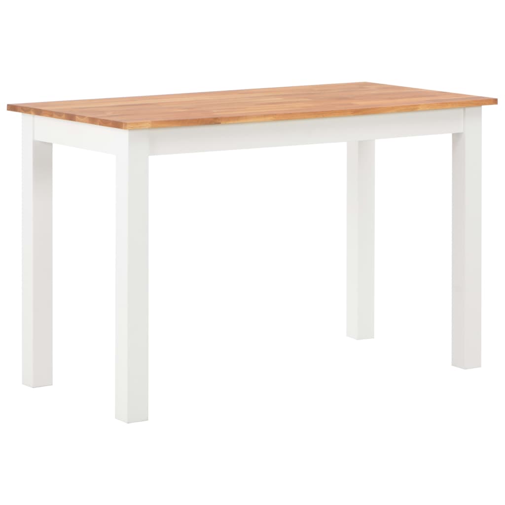 5 Piece Dining Set Solid Oak Wood