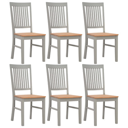 7 Piece Dining Set Solid Oak Wood