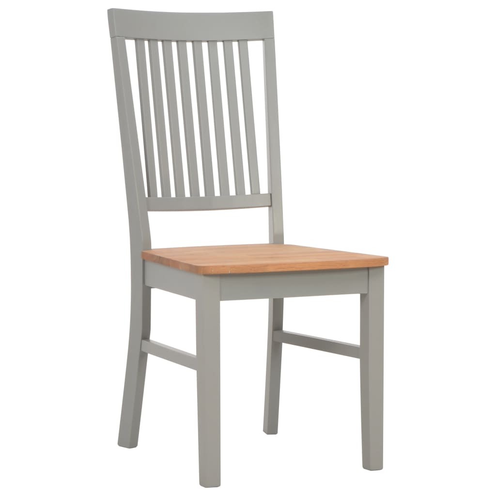 7 Piece Dining Set Solid Oak Wood