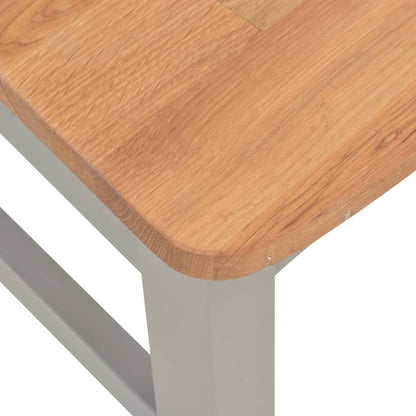 7 Piece Dining Set Solid Oak Wood