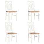 5 Piece Dining Set Solid Oak Wood