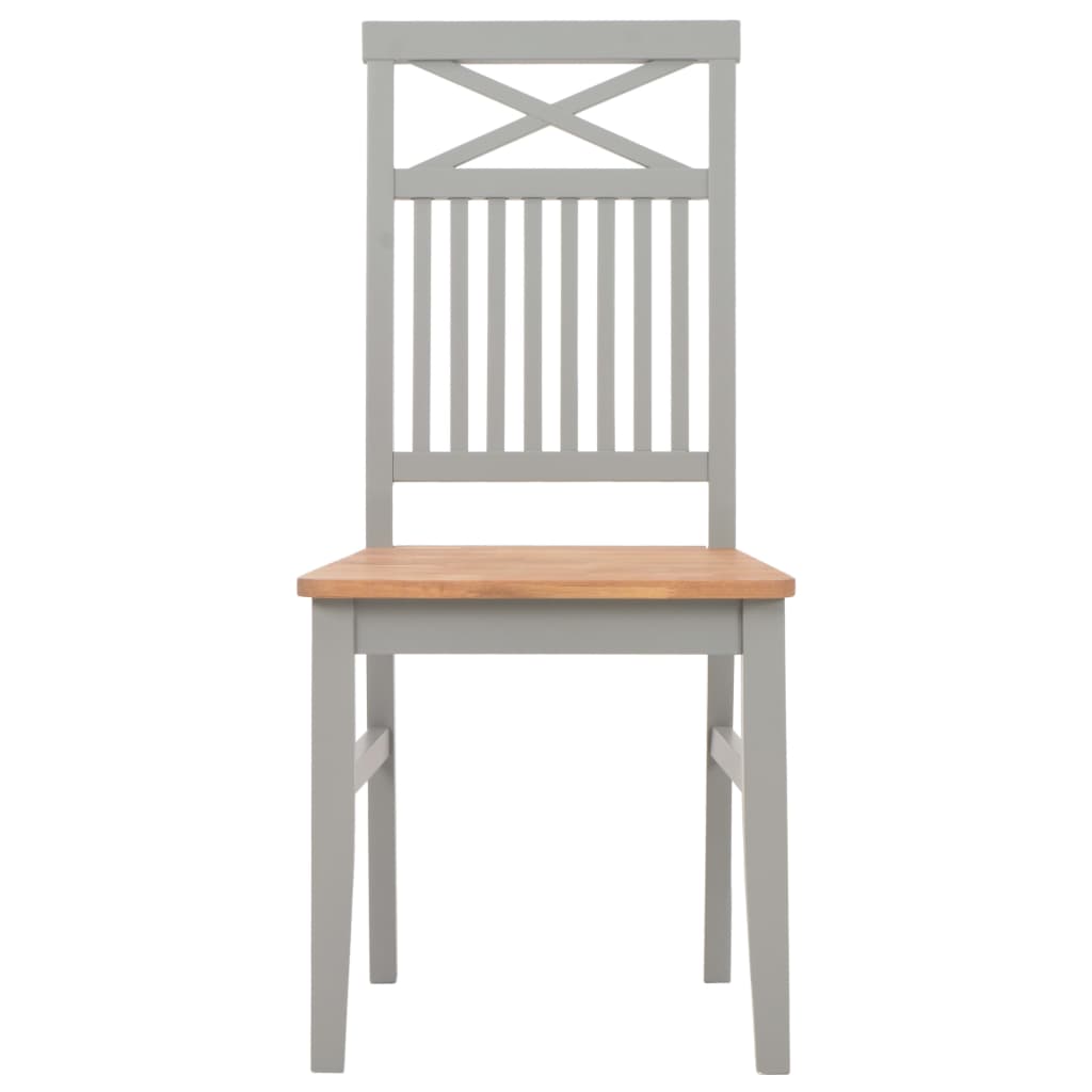 7 Piece Dining Set Solid Oak Wood