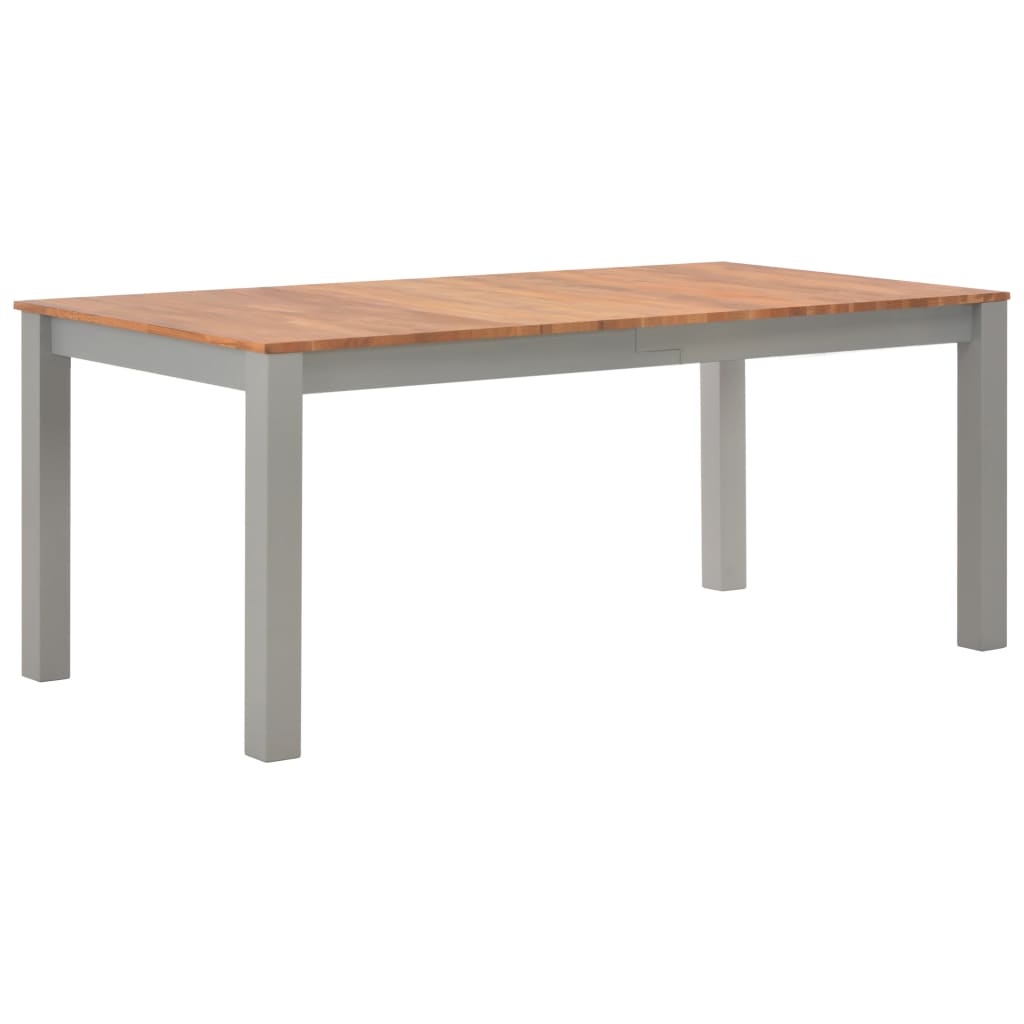 7 Piece Dining Set Solid Oak Wood