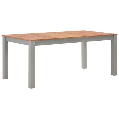 7 Piece Dining Set Solid Oak Wood