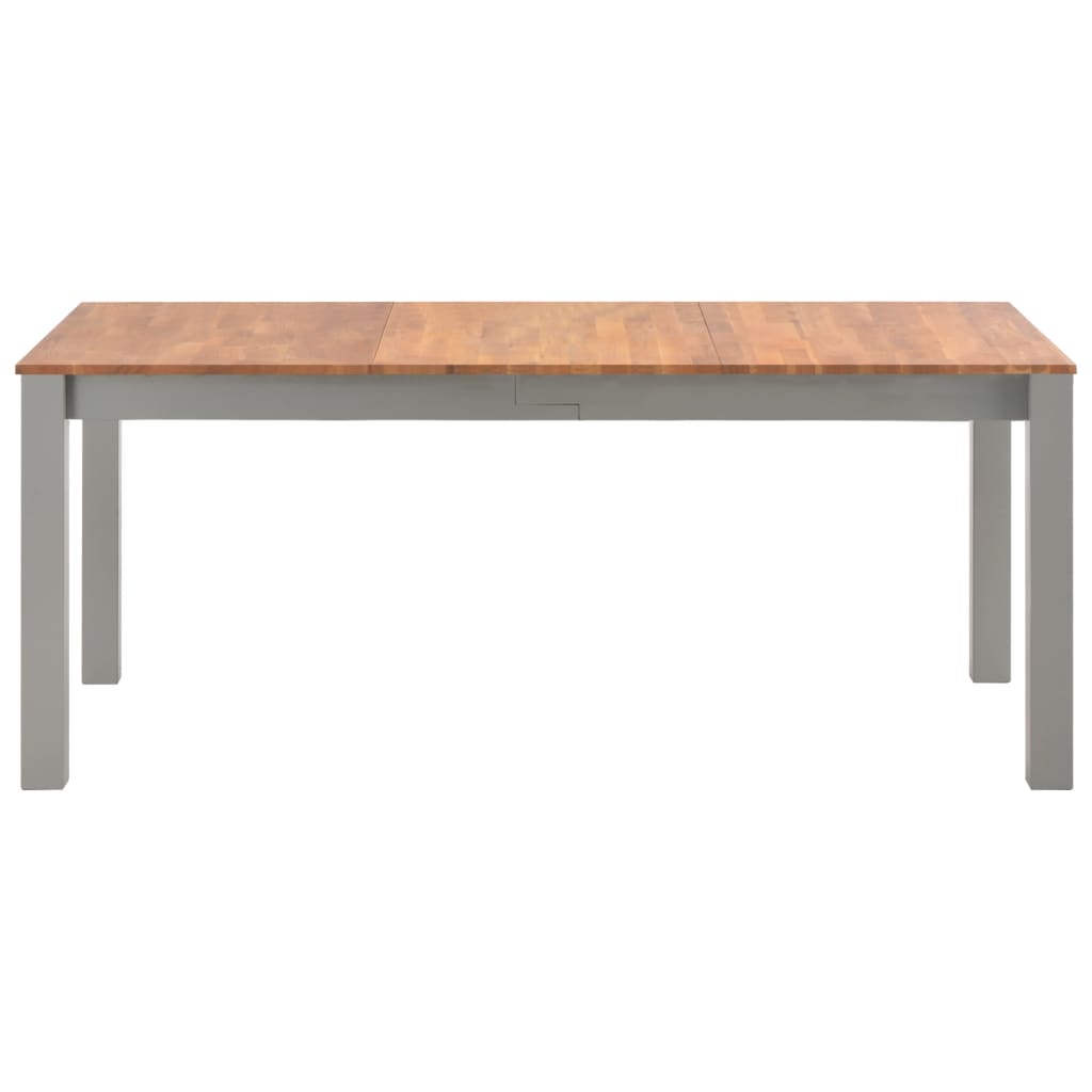 7 Piece Dining Set Solid Oak Wood