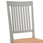 Dining Chairs 6 pcs Grey Solid Oak Wood