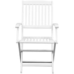 Dining Chairs 6 pcs White Solid Acacia Wood