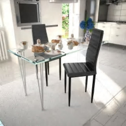 Dining Chairs 2 pcs Grey Faux Leather