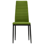 Dining Chairs 2 pcs Lime Green faux Leather