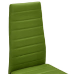 Dining Chairs 4 pcs Lime Green faux Leather