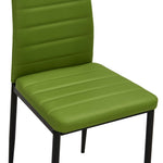 Dining Chairs 4 pcs Lime Green faux Leather