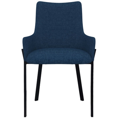 Dining Chairs 2 pcs Blue Fabric