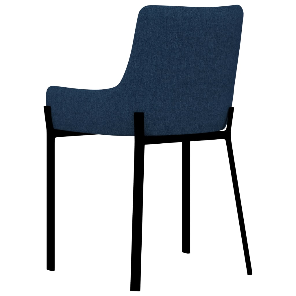 Dining Chairs 2 pcs Blue Fabric