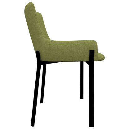 Dining Chairs 2 pcs Green Fabric