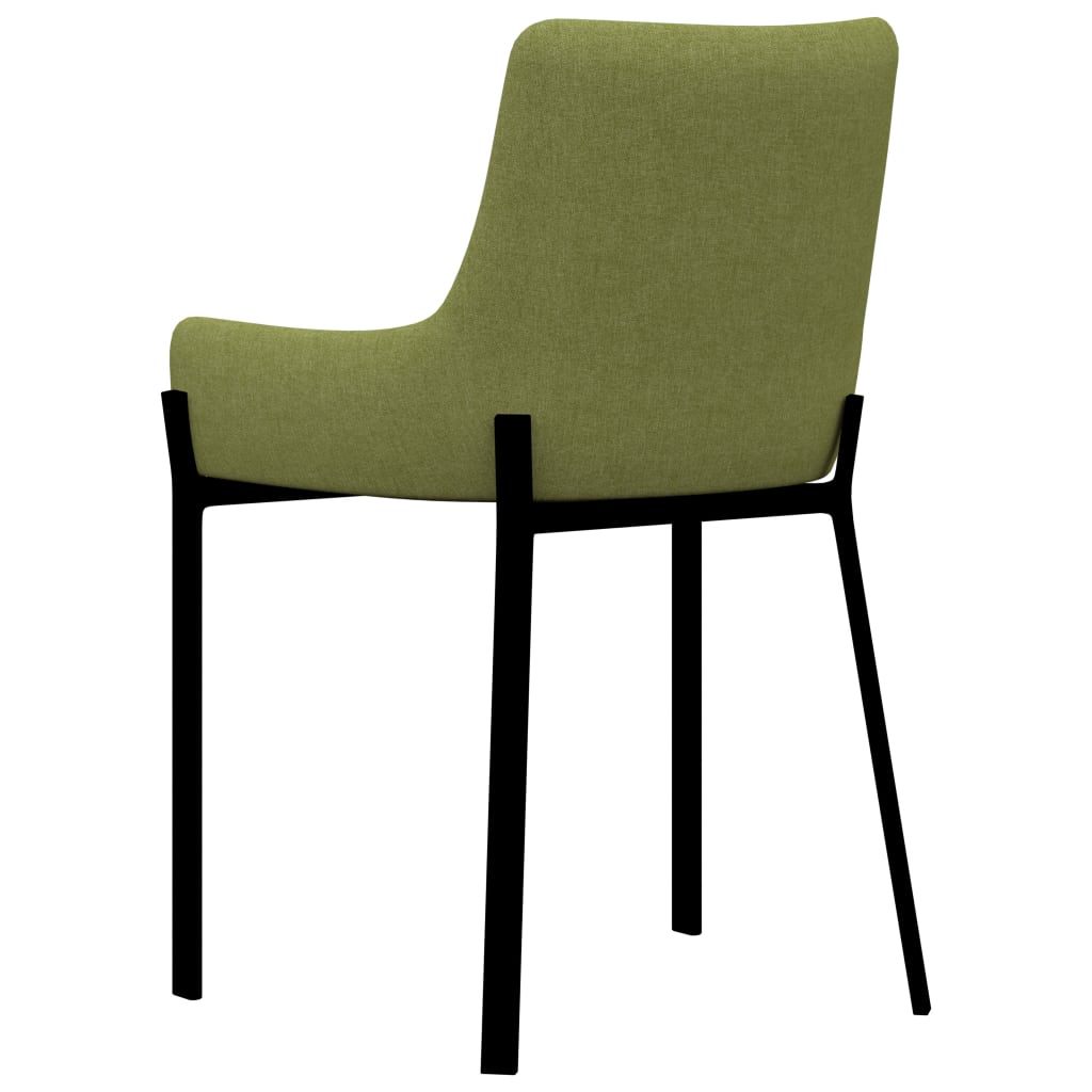 Dining Chairs 2 pcs Green Fabric