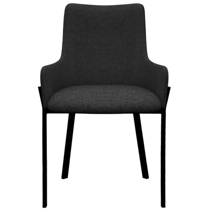 Dining Chairs 2 pcs Black Fabric
