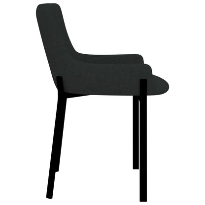Dining Chairs 2 pcs Black Fabric