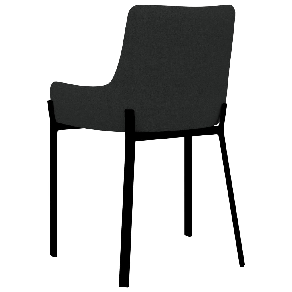 Dining Chairs 2 pcs Black Fabric