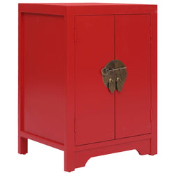 Bedside Cabinet Red