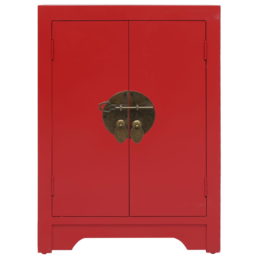 Bedside Cabinet Red