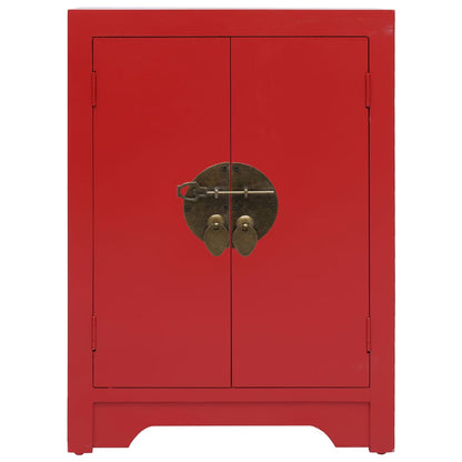 Bedside Cabinet Red