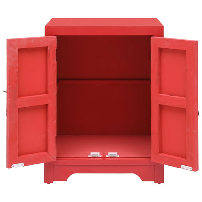 Bedside Cabinet Red