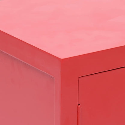 Bedside Cabinet Red