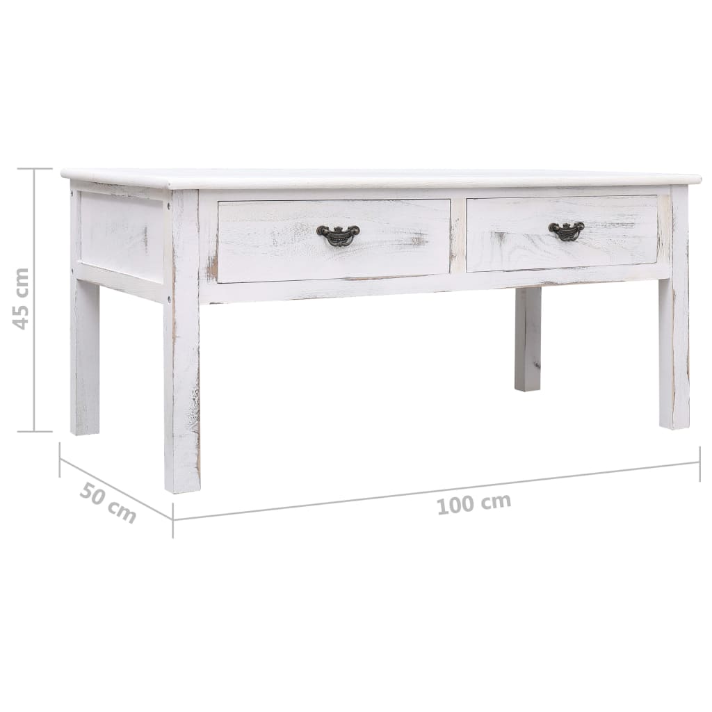 Coffee Table Antique -White