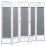 5-Panel Room Divider Grey