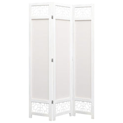 3-Panel Room Divider Cream