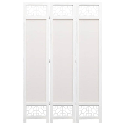 3-Panel Room Divider Cream