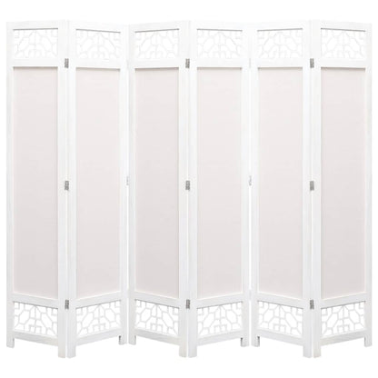 6-Panel Room Divider Cream