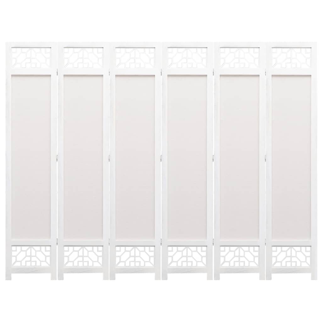 6-Panel Room Divider Cream