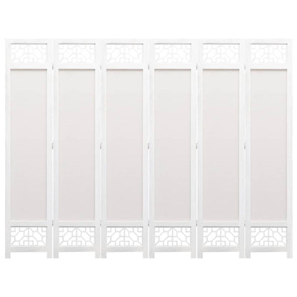 6-Panel Room Divider Cream
