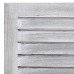 5-Panel Wood Room Divider Grey