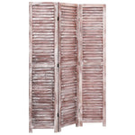 3-Panel Room Divider -Brown