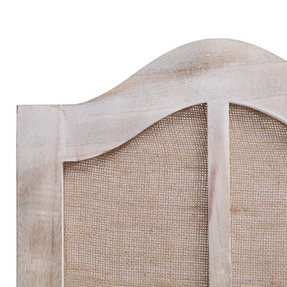 3-Panel Fabric Room Divider White