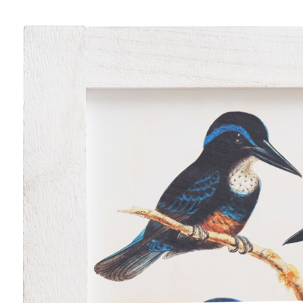 3-Panel Bird Room Divider White