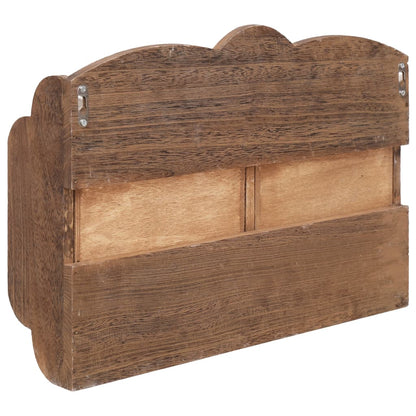 Wall Mounted Coat Rack Brown 50x10x34 cm