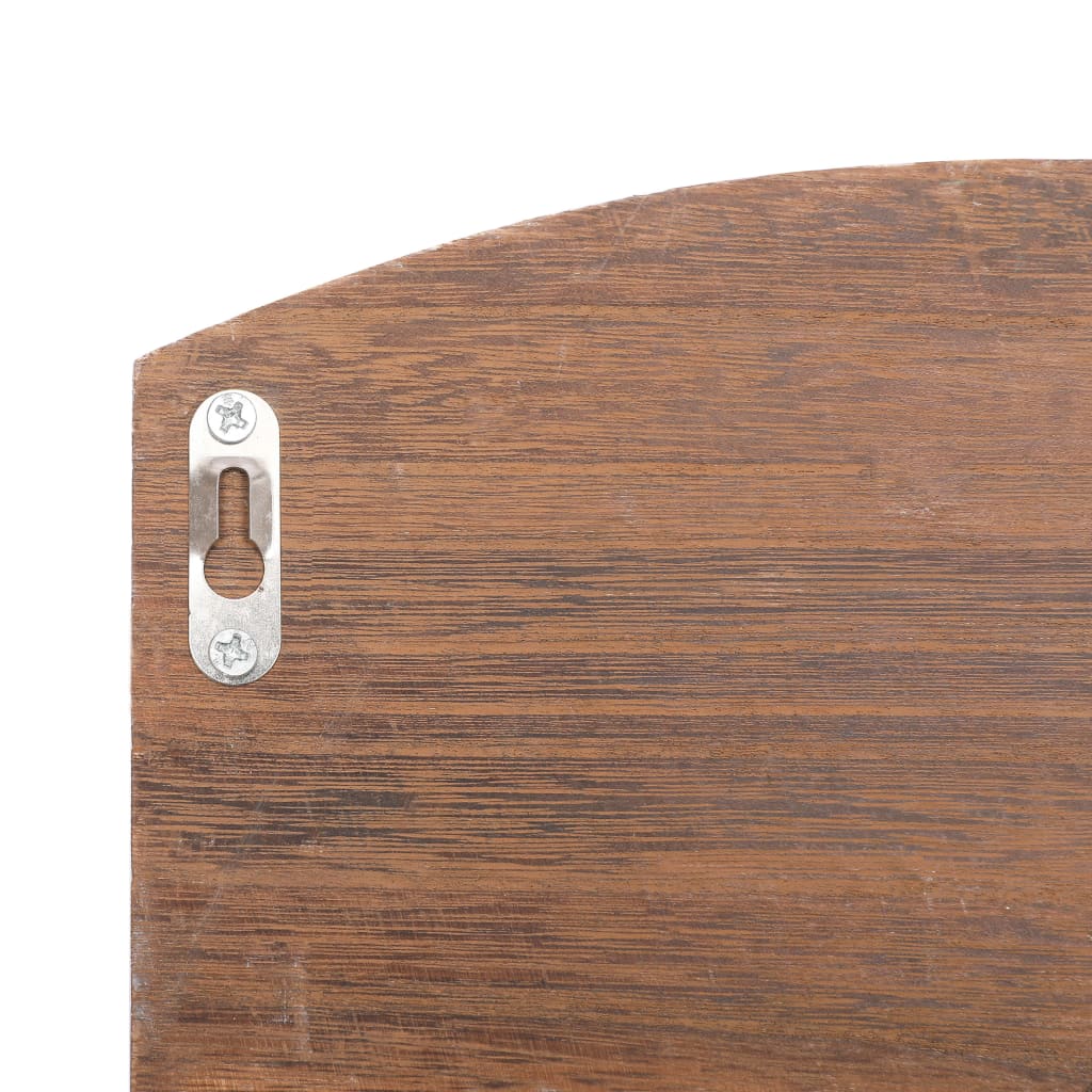 Wall Mounted Coat Rack Brown 50x10x34 cm