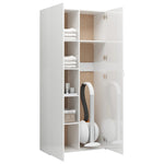 Storage Cabinet High Gloss White Chipboard