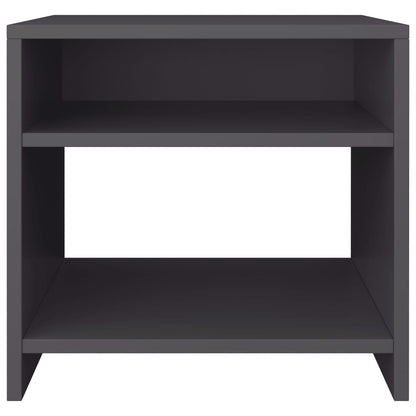 Bedside Cabinet Grey 40x30x40 cm Chipboard