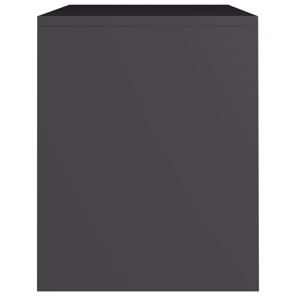 Bedside Cabinet Grey 40x30x40 cm Chipboard