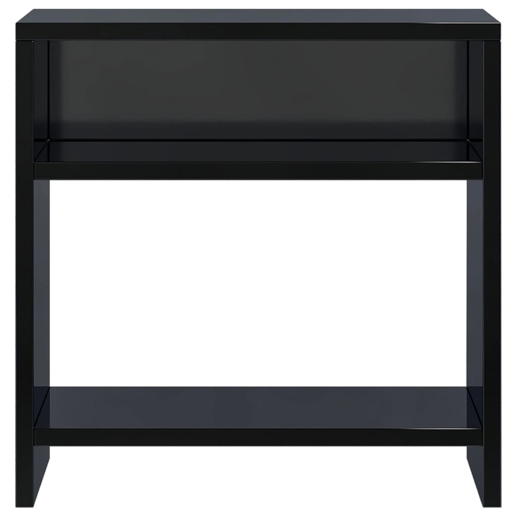 Bedside Cabinets 2 pcs High Gloss Black 40x30x40 cm Chipboard
