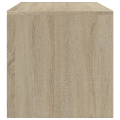 TV Cabinet White and Sonoma Oak 120x40x40 cm Chipboard