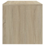 TV Cabinet White and Sonoma Oak Chipboard