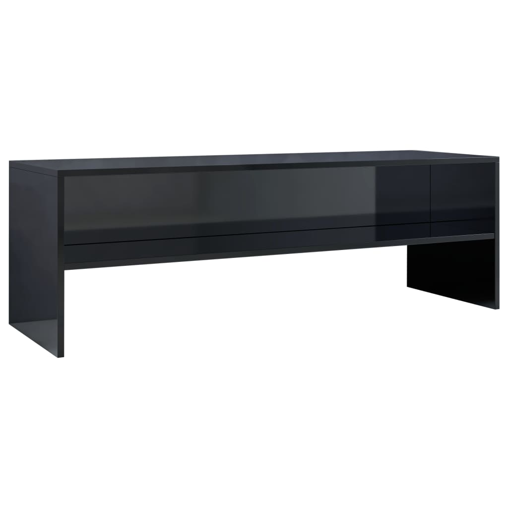 TV Cabinet High Gloss Black 120x40x40 cm Chipboard