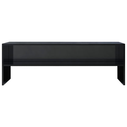 TV Cabinet High Gloss Black 120x40x40 cm Chipboard