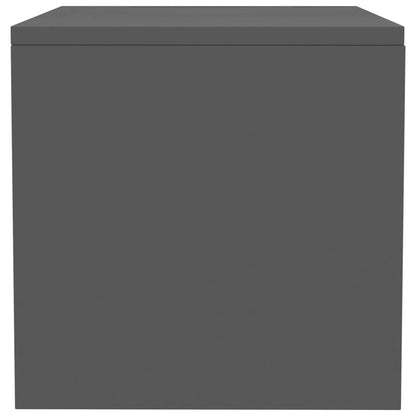 Bedside Cabinet Grey 40x30x30 cm Chipboard