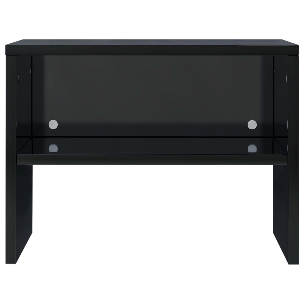 Bedside Cabinet High Gloss Black 40x30x30 cm Chipboard